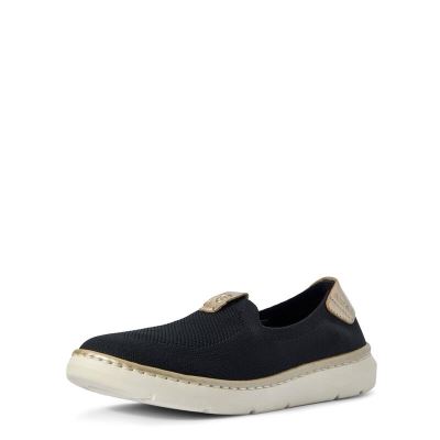 Ariat Knit Ryder Siyah Slip On Bayan (24365-538)